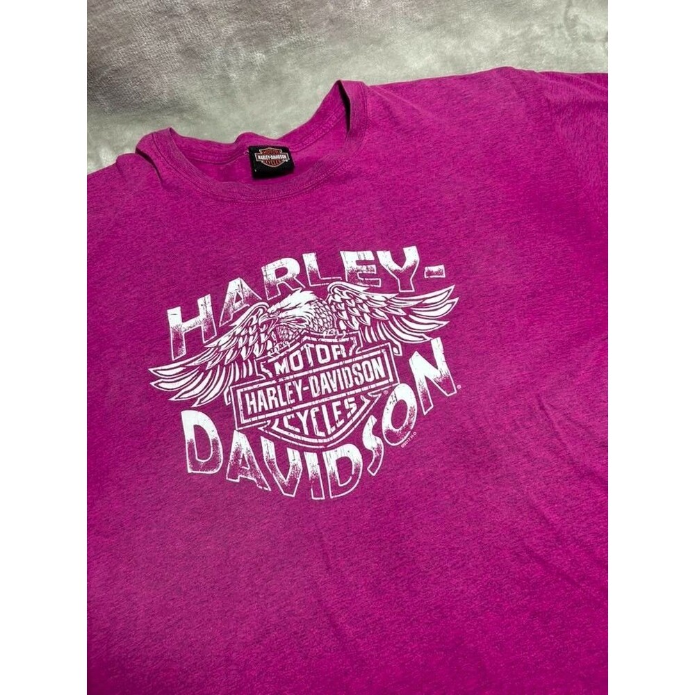 Harley Davidson Mt Rainier Shirt Men 2XL Pink Seattle Graphic Tee